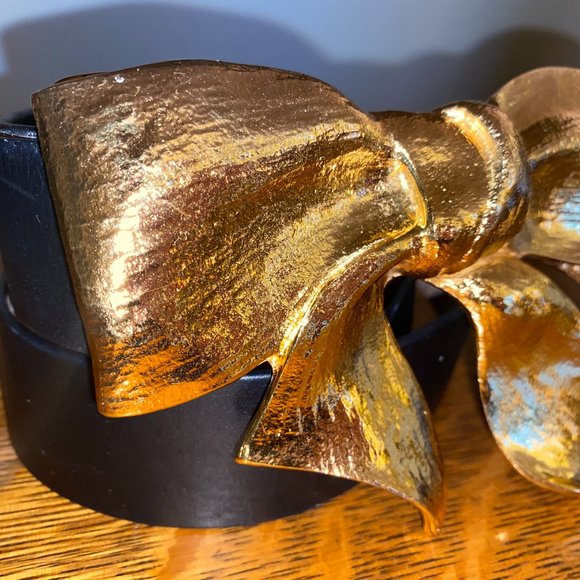 Christopher Ross 24 KT Gold Bow Belt 1983 - Picture 5 of 16
